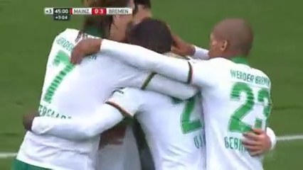 Mainz 05 1-3 Bremen - Goal by A. Ujah (44')