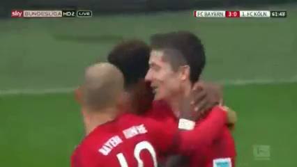 Bayern München 4-0 Köln - Goal by A. Vidal (40')