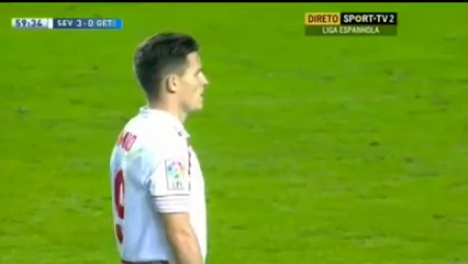 Sevilla 5-0 Getafe - Golo de K. Gameiro (60min)