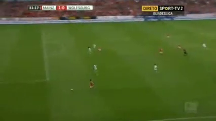 Mainz 05 2-0 Wolfsburg - Golo de P. De Blasis (31min)