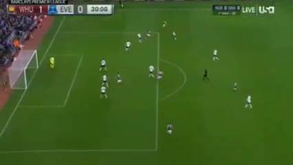 West Ham United 1-0 Everton - Golo de M. Lanzini (30min)