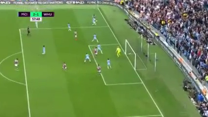 Man City 3-1 West Ham - Goal by M. Antonio (58')