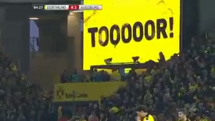 Borussia Dortmund 5-1 Augsburg - Golo de P. Aubameyang (85min)