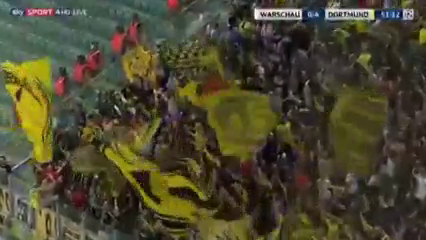 Legia Warszawa 0-6 Borussia Dortmund - Golo de Raphaël Guerreiro (51min)