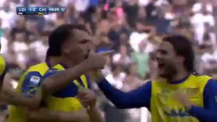 Udinese 1-2 Chievo - Goal by F. Cacciatore (90+5')