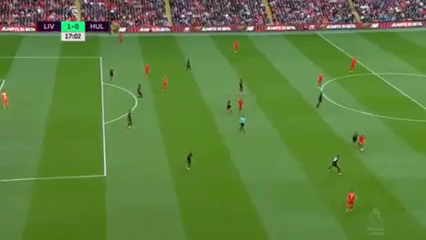 Liverpool 5-1 Hull - Goal by A. Lallana (17')
