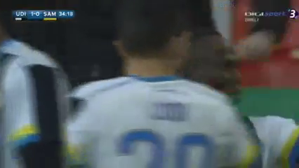 Udinese 1-0 Sampdoria - Goal by E. Agyemang-Badu (34')