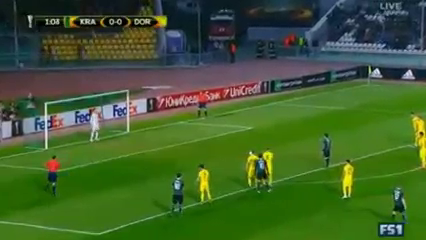Krasnodar 1-0 Dortmund - Goal by P. Mamaev (2')