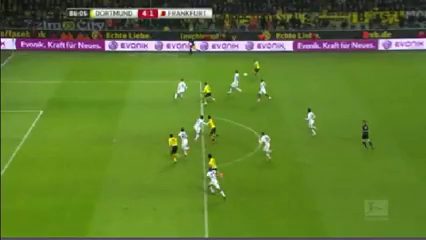 Dortmund 4-1 Frankfurt - Goal by A. Ramos (86')