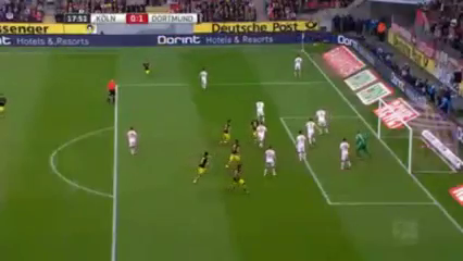 Köln 2-1 Borussia Dortmund - Golo de S. Papastathopoulos (18min)