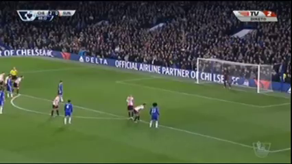 Chelsea 3-1 Sunderland - Golo de Oscar (50min)