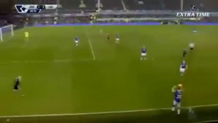 Everton 2-3 Leicester - Goal by S. Okazaki (69')