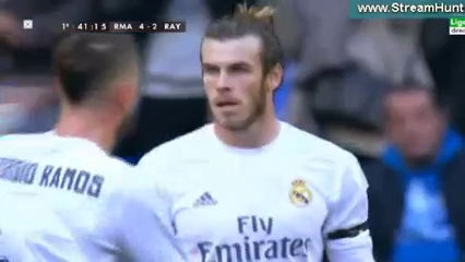 Real Madrid 10-2 Rayo Vallecano - Golo de G. Bale (41min)