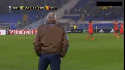 Lazio 3-1 Galatasaray - Gól de M. Parolo (59min)