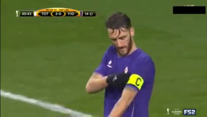 Tottenham Hotspur 3-0 Fiorentina - Golo de G. Rodríguez (81min)