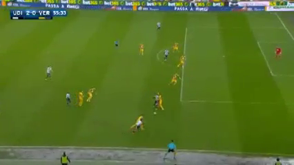 Udinese 2-0 Hellas Verona - Golo de C. Théréau (56min)