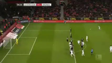 Leverkusen 1-4 Bremen - Gól de F. Bartels (5min)