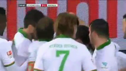 Leverkusen 1-4 Bremen - Goal by C. Pizarro (55')