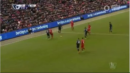 Liverpool 3-0 Man City - Goal by A. Lallana (34')