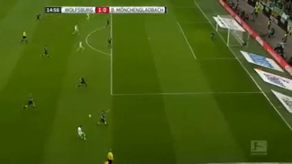 Wolfsburg 2-1 M'gladbach - Goal by J. Draxler (15')