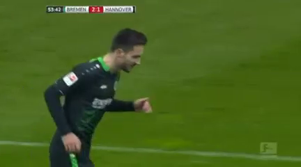 Bremen 4-1 Hannover - Goal by K. Karaman (45')