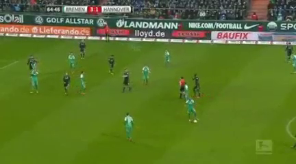 Werder Bremen 4-1 Hannover 96 - Golo de Z. Junuzović (67min)