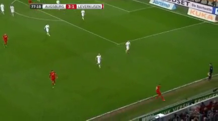 Augsburg 3-3 Bayer Leverkusen - Golo de P. Verhaegh (80min)