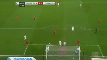Augsburg 3-3 Leverkusen - Goal by H. Çalhanoğlu (90+3')