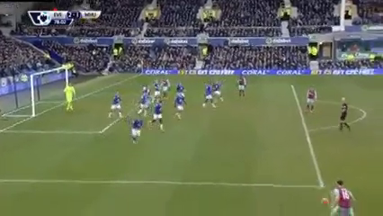Everton 2-3 West Ham - Gól de M. Antonio (78min)