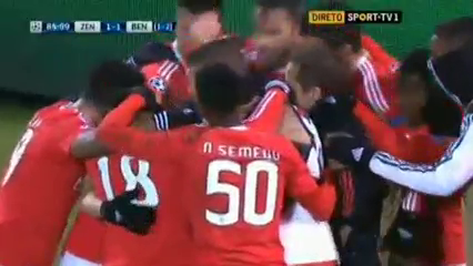 Zenit 1-2 Benfica - Goal by N. Gaitán (85')