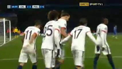 Chelsea 1-2 PSG - Golo de Diego Costa (27min)