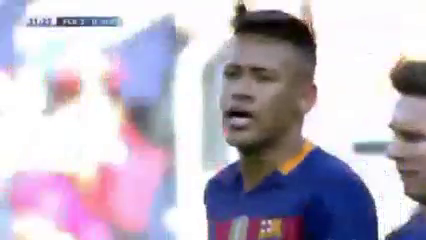 Barcelona 6-0 Getafe - Golo de Neymar (32min)