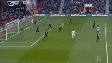 Bournemouth 3-2 Swansea - Goal by G. Sigurðsson (62')