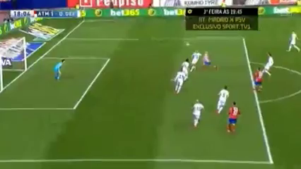 Atlético 3-0 La Coruña - Goal by Saúl (18')