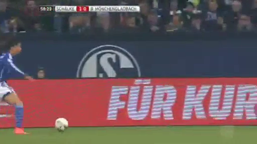 Schalke 04 vs M'gladbach - Goal by M. Hinteregger (59')