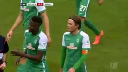 Werder Bremen 1-1 Mainz 05 - Golo de J. Baumgartlinger (38min)