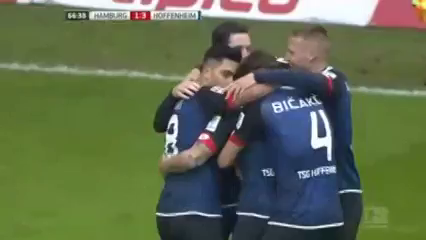 Hamburger SV 1-3 Hoffenheim - Golo de E. Vargas (67min)