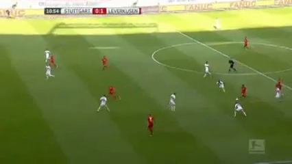Stuttgart vs Leverkusen - Gól de J. Brandt (11min)