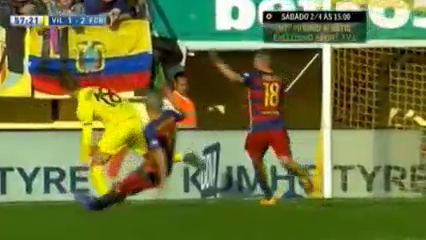 Villarreal vs Barcelona - Goal by C. Bakambu (57')