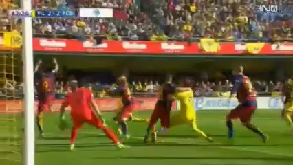 Villarreal vs Barcelona - Goal by J. Mathieu (63')