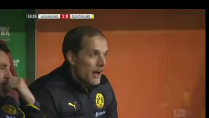 Augsburg vs Dortmund - Goal by A. Finnbogason (16')