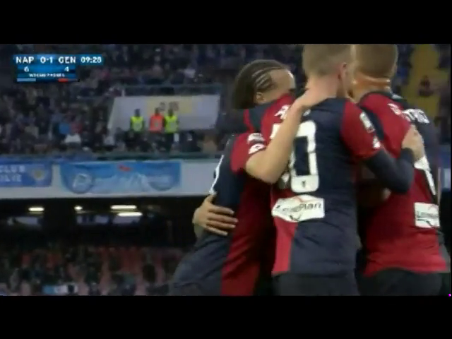 Napoli vs Genoa - Goal by T. Rincón (10')