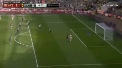 Arsenal 4-0 Watford - Golo de A. Sánchez (4min)