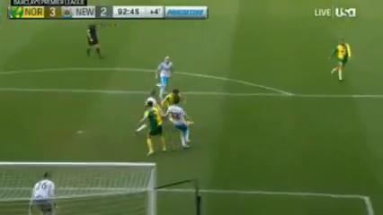 Norwich 3-2 Newcastle - Goal by A. Mitrović (71')