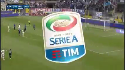 Atalanta vs Milan - Goal by Luiz Adriano (5')