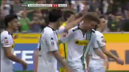 Borussia M'gladbach 5-0 Hertha BSC - Golo de P. Herrmann (76min)