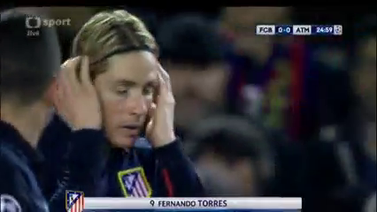 Barcelona 2-1 Atlético Madrid - Golo de Fernando Torres (25min)