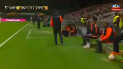 Sporting Braga 1-2 Shakhtar Donetsk - Golo de Y. Rakitskiy (44min)