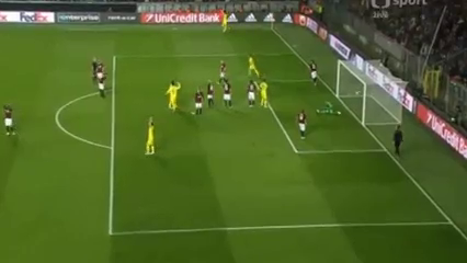 Sparta vs Villarreal - Goal by Bruno (45+1')