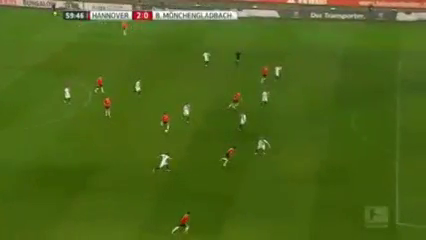 Hannover vs M'gladbach - Goal by A. Sobiech (60')